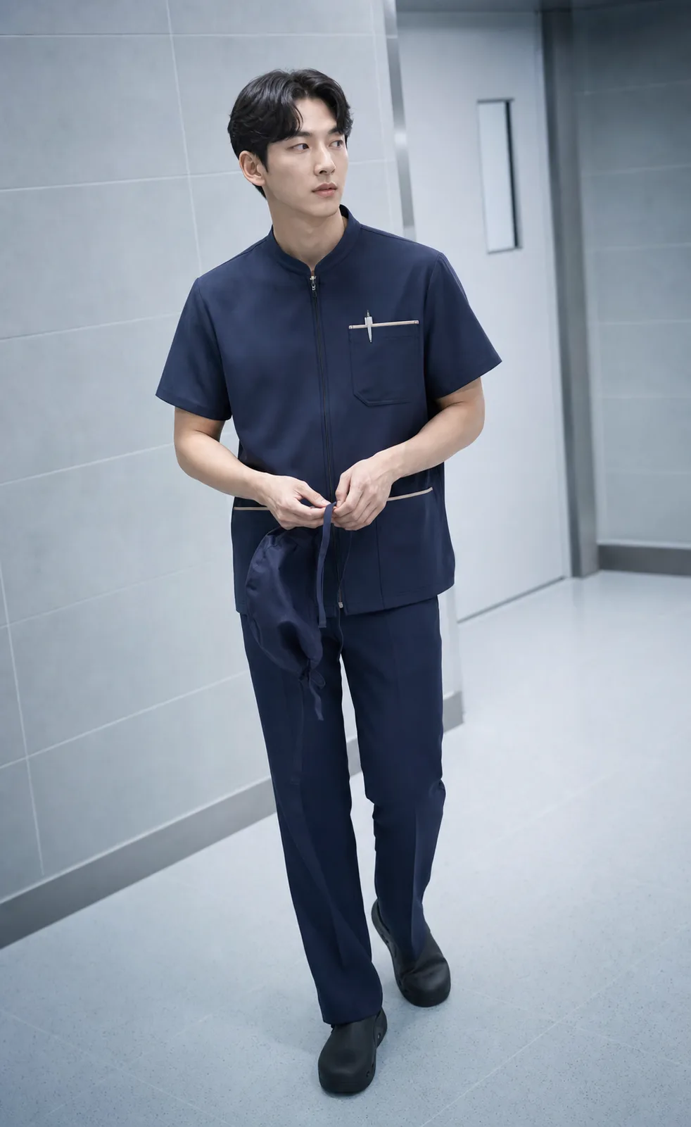 남성 스크럽복 에디토리얼 이미지